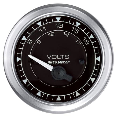 Chrono 2-1/16" Voltmeter 8-18 Volts, Short Sweep Elect Autometer / 8192