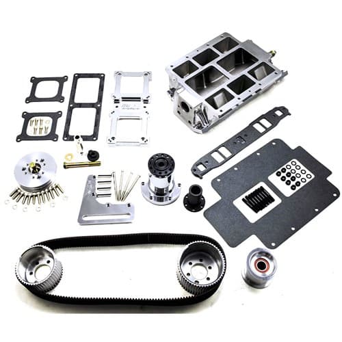 SBC 8-71 Blower Kit Lge Port, 2V Acc, Polished TBS / 2626