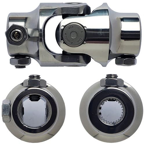 Polished S/S 3/4DD X 9/16-26 Needle Bearing Uni Joint Borgeson - 124909