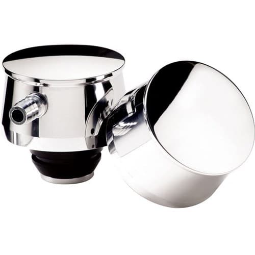 Billet Breather Plain 1- Hole with PCV and Tube Billet - 21125