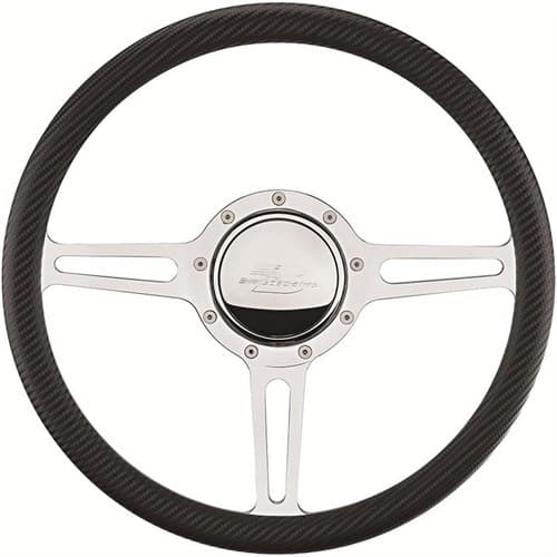 Split Spoke 14" Steering Wheel Need 14 Wrap Billet - 30137