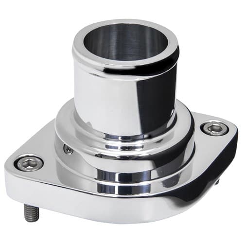Thermostat Housing LS Hose Straight Out Billet Polished Billet - 90134