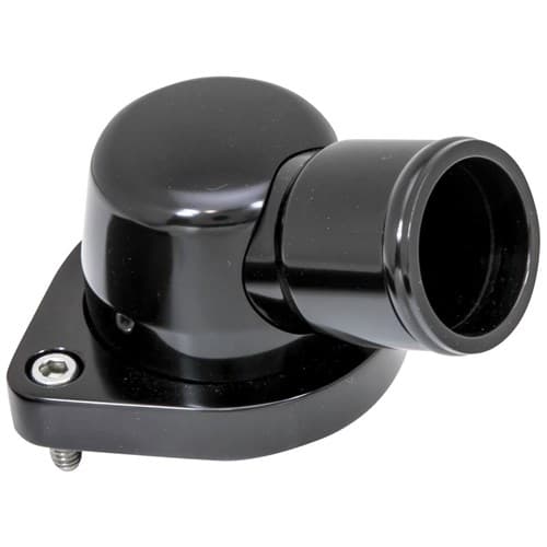 LS Billet Thermostat Housing 15 Degree Black Billet - BLK90334