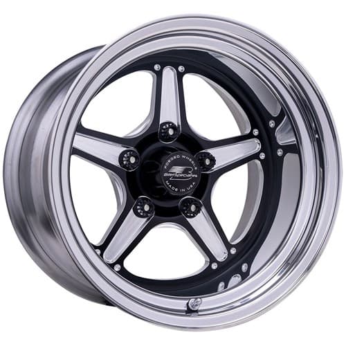 Street Lite Black 15 x 6.0 5 x 4.5 BC 3.50 BS Billet - BRS23560L6535