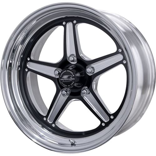 Street Lite 15 x 8.0" Black 5 x 4.5 BC, 4.50" Backspace Billet - BRS23580L6545