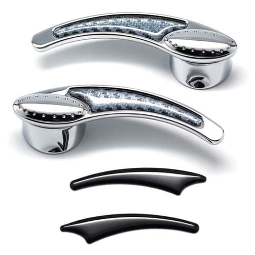 Door Handles Chrome Drilled I- Beam Style Square Shaft -48 Clayton - PT-102EF
