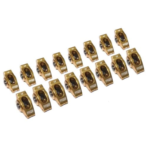 Ultra-Gold Roller Rockers, SBC 1.60:1 Ratio, 3/8" Stud Comp / 19002-16