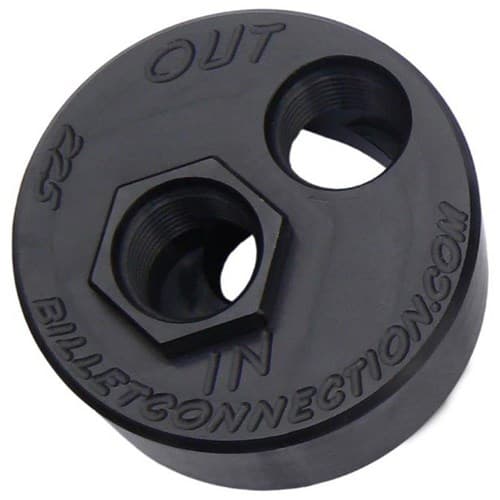 LS Late Oil Filter Adapter Black -10 Orb in/ Out 22 x 1.5 Clearview - 226-B