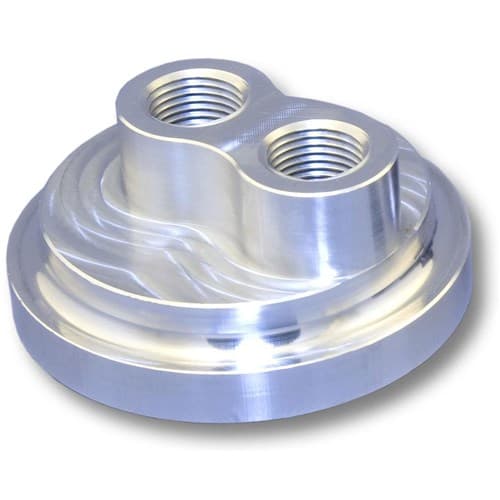 CVR Billet Filter Mount Chev 1968+ SBC & BBC 1/2"NPT in/Out CVR - OFB67