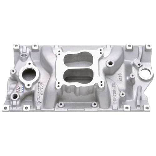 Performer Manifold SBC Vortec Chevrolet Dual Plane Intake Edelbrock - 2116