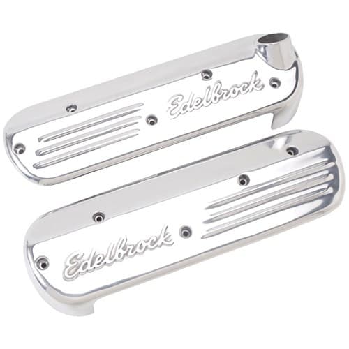 Coil Covers Signature Series VT-VY Only LS Engines Polished Edelbrock - 41181
