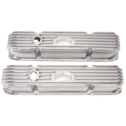 BB Chrysler 383/440 Classic Se Ries Valve Covers Polished Edelbrock - 4192