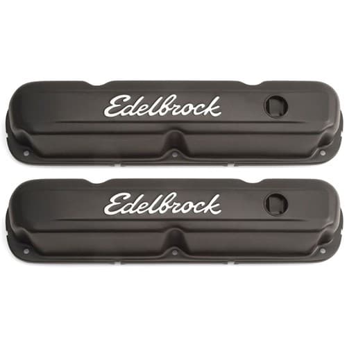 Signature Series Valve Covers Chrysler SB, Chrome Edelbrock - 4473