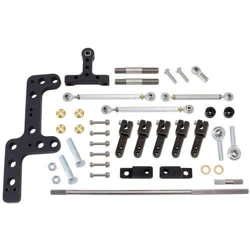 4150 Series Dual Carb Linkage Kit Sideways Blower Enderle - 76-107