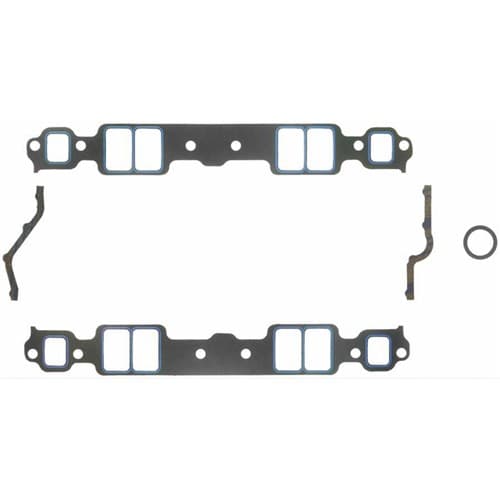 SB Chev 350 Printoseal Intake Gaskets STD Port 1.28 x 2.09 SBC Felpro - 1205