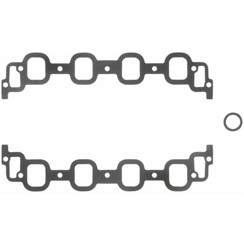 SB Chev Splayed Valve Composite Intake Gaskets 1.6 x 2.00 SBC Felpro - 1296