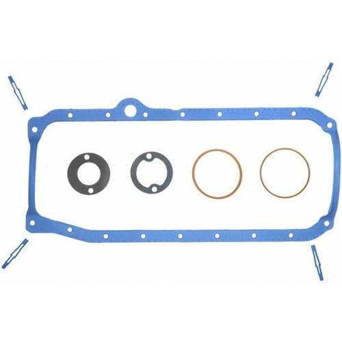 SBC Oil Pan Gasket Set (86-ON) 1 Piece Rubber Felpro - OS34500R