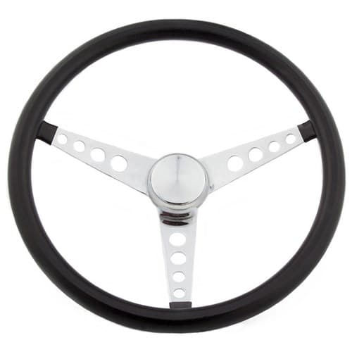 Grant Classic BLACK15" 3 Spoke Chrome Drilled 1" Dish Grant - 277