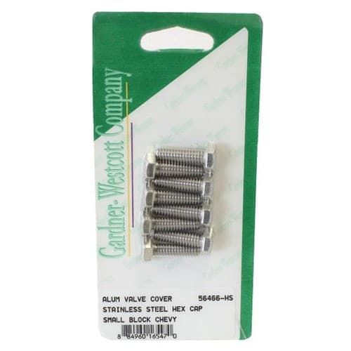 SBC Valve Cover Bolt Kit S/Steel Hex Suit Alloy Covers Gardener - 56466-HS