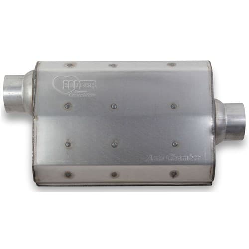 Aero Chamber Muffler 3" Steel Offset Inlet/Centre Outlet Hooker - 21505HKR