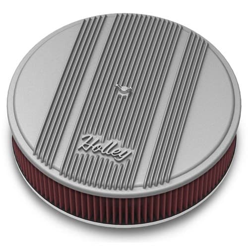 Holley Finned 14"X3 Air Filte Natural Finish W/ Holley Logo Holley - 120-160