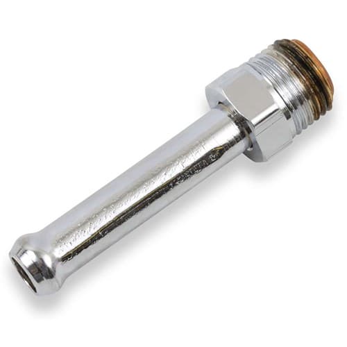 Chrome Fuel LINE,5/8-18 Invert Flare Straight Fits 3/8 Hose Holley - 34-21