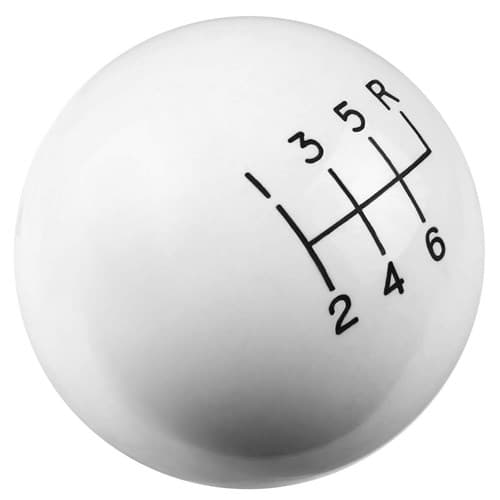 6 Speed Shifter Knob (3/8-16) White Hurst - 1630040