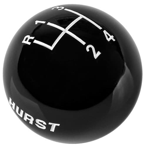 4 Speed Shifter Knob (3/8-16) Black Hurst - 1637627