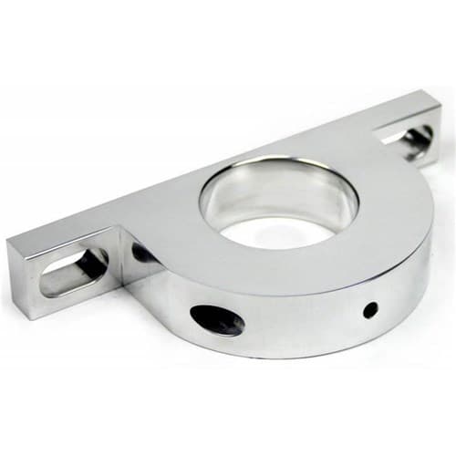 Ididit Underdash Mount 2-1/4" Hole Billet Polished Alum Ididit - 2310500040