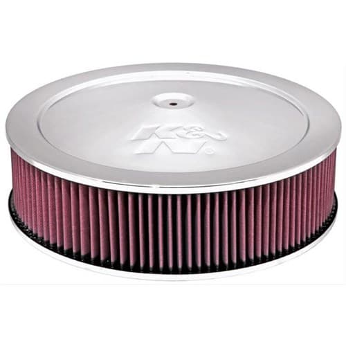 14 x 4 Air Filter Assembly 5-1/8 NECK,REC BASE,CHROME K&N - 60-1290