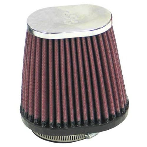 2-1/8 Clamp-On Oval Filter 3/4 O.D,4 H,CHROME,OFFSET K&N - RC-2890