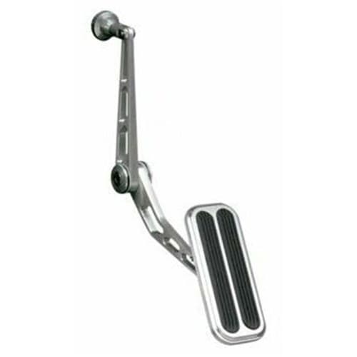 Billet Alloy Gas Pedal 55-57 Chev with Rubber Insert Lokar - BAG-6074