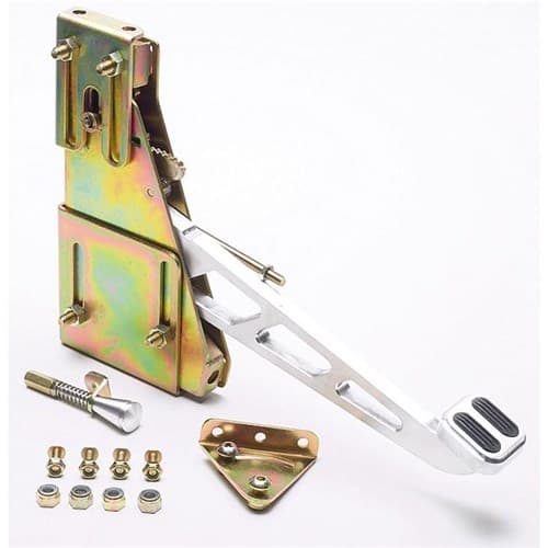 Billet Under Dash Foot Operate Handbrake-W/Rubber & Windows Lokar - EFB-9003