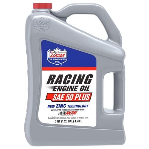 Racing Engine Oil SAE 50 Plus 5 Quart / 4.73L Lucas Oil Products - 10347