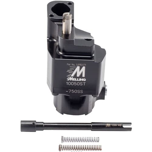 SBC Billet Shark Tooth Oil Pump, Street/Strip, High Vol Melling Select - 10050st-750SS