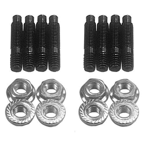 Milodon SBC Valve Cover Stud Kit. Hex Nut Black Oxide Steel Milodon - 85375