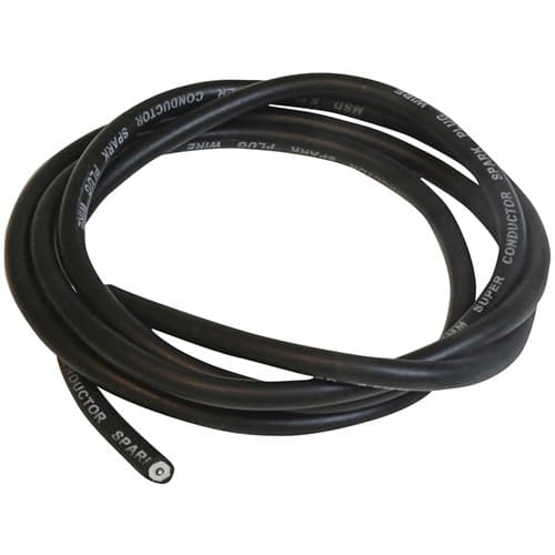 Super Conductor Wire, 6 Feet 8.5mm Black MSD - 34033
