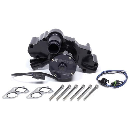 LSX Race Water Pump 55 GPM Electric Black. High Flow Race Meziere - WP333S