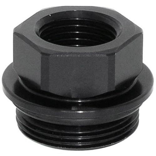 Port Adapter 15/16-20 - 3/8" NPT Female Black Meziere - WPM38PS