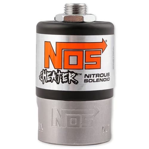Cheater Nitrous Solenoid Black 250HP1/4 Inlet & 1/8 Outlet NOS - 18000BNOS
