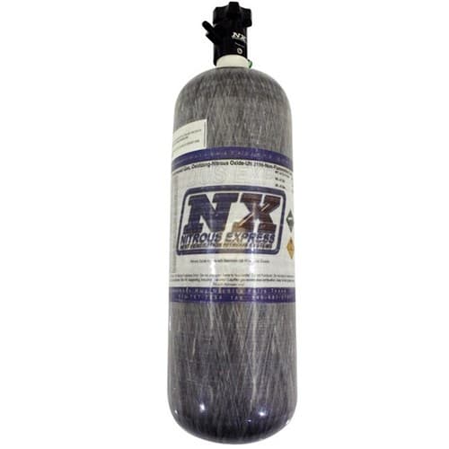 NX 12LB Carbon Fibre Nitrous Bottle Lightning 500 Valve 4AN Nitrous Express / 11152