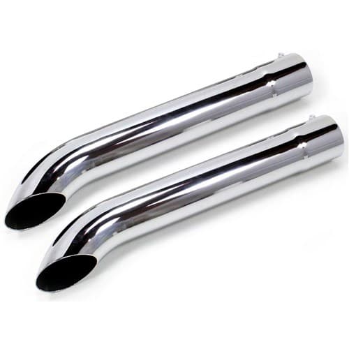 Patriot Side Tube Turnouts PR 3.5in 26L*CHROME* W/Muffler Patriot - H3822