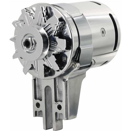 Powermaster Generator 90 Amps Shorty Flathead 49-53 Chrome Powermast - 182023