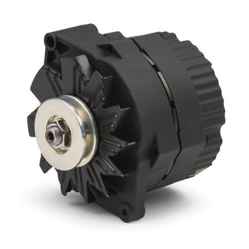GM Black Crinkle 10SI 120 Amp Finish Alternator. 1 Wire Proform - 66448.12N