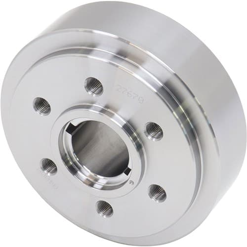 Steel Blower Crank Hub, SBC 6-BOLT, Dual Key, Internal Bal Romac / 0400B