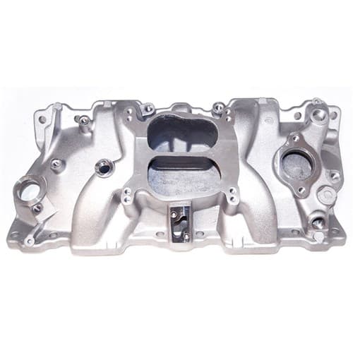 Dual Plane Manifold SB Chev Satin Finish RPC - R1102