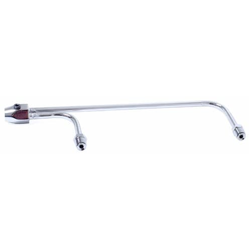 Holley Chrome Fuel Rail 9-5/16 Double Pumper Screw on End RPC - R2197X