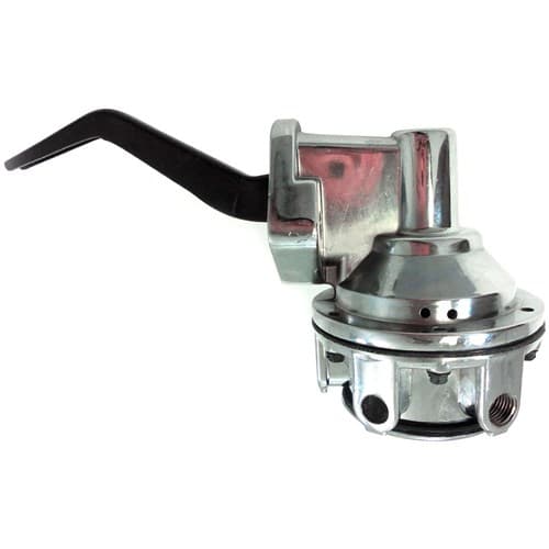 Mechanical Fuel Pump, 289 302 351W Chrome, 80GPH, 1/4" NPT in/Out RPC - R2304C