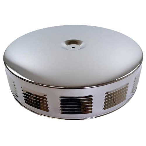 14 Louvered Style Air Cleaner Chrome Steel Fits 5 1/8 Neck RPC - R4196