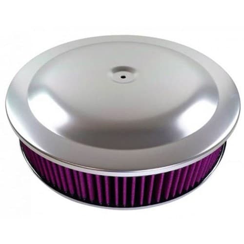 14x3 Round Air Cleaner Set Washable Element Anodized RPC - R5284